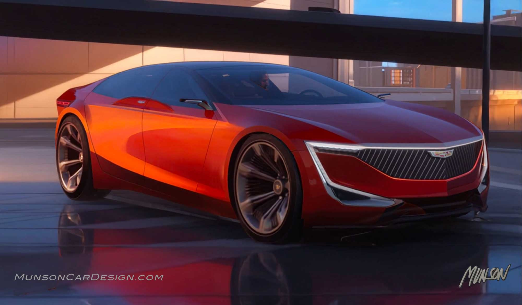 Cadillac Vision sedan concept using Photoshop and Vizcom.ai